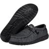 imageHey Dude Mens Wally Stretch  Mens Loafers  Mens Slip On Shoes  Comfortable ampamp LightWeightBlack Midnight Bunker