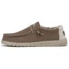 imageHey Dude Mens Wally Stretch  Mens Loafers  Mens Slip On Shoes  Comfortable ampamp LightWeightClay