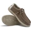 imageHey Dude Mens Wally Stretch  Mens Loafers  Mens Slip On Shoes  Comfortable ampamp LightWeightClay