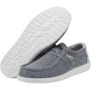 imageHey Dude Mens Wally Stretch  Mens Loafers  Mens Slip On Shoes  Comfortable ampamp LightWeightCobalt