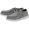 imageHey Dude Mens Wally Stretch  Mens Loafers  Mens Slip On Shoes  Comfortable ampamp LightWeightGranite