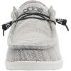 imageHey Dude Mens Wally Stretch  Mens Loafers  Mens Slip On Shoes  Comfortable ampamp LightWeightGray and White