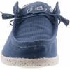 imageHey Dude Mens Wally Stretch  Mens Loafers  Mens Slip On Shoes  Comfortable ampamp LightWeightIndigo Stretch