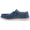 imageHey Dude Mens Wally Stretch  Mens Loafers  Mens Slip On Shoes  Comfortable ampamp LightWeightIndigo Stretch