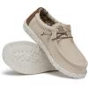 imageHey Dude Mens Wally Stretch  Mens Loafers  Mens Slip On Shoes  Comfortable ampamp LightWeightIvory