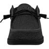 imageHey Dude Mens Wally Stretch  Mens Loafers  Mens Slip On Shoes  Comfortable ampamp LightWeightMicro Total Black