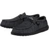 imageHey Dude Mens Wally Stretch  Mens Loafers  Mens Slip On Shoes  Comfortable ampamp LightWeightMidnight Bunker