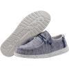 imageHey Dude Mens Wally Stretch  Mens Loafers  Mens Slip On Shoes  Comfortable ampamp LightWeightNavy White