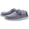imageHey Dude Mens Wally Stretch  Mens Loafers  Mens Slip On Shoes  Comfortable ampamp LightWeightNavyWhite