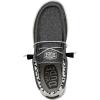 imageHey Dude Mens Wally Stretch  Mens Loafers  Mens Slip On Shoes  Comfortable ampamp LightWeightOpal Black