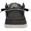 imageHey Dude Mens Wally Stretch  Mens Loafers  Mens Slip On Shoes  Comfortable ampamp LightWeightOpal Black