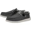 imageHey Dude Mens Wally Stretch  Mens Loafers  Mens Slip On Shoes  Comfortable ampamp LightWeightOpal Black