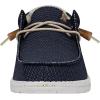 imageHey Dude Mens Wally Stretch  Mens Loafers  Mens Slip On Shoes  Comfortable ampamp LightWeightOrion Blue