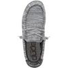 imageHey Dude Mens Wally Stretch  Mens Loafers  Mens Slip On Shoes  Comfortable ampamp LightWeightPlatinum Mix Fleece