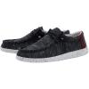 imageHey Dude Mens Wally Stretch  Mens Loafers  Mens Slip On Shoes  Comfortable ampamp LightWeightRed Black