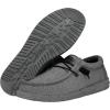 imageHey Dude Mens Wally Stretch  Mens Loafers  Mens Slip On Shoes  Comfortable ampamp LightWeightSteel