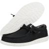 imageHey Dude Wally Stretch Canvas  Mens Shoes  Men Slipon Loafers  Comfortable ampamp LightweightBlackWhite