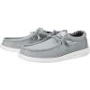 imageHey Dude Wally Stretch Canvas  Mens Shoes  Men Slipon Loafers  Comfortable ampamp LightweightLight Grey