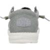 imageHey Dude Wally Stretch Canvas  Mens Shoes  Men Slipon Loafers  Comfortable ampamp LightweightLight Grey