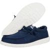 imageHey Dude Wally Stretch Canvas  Mens Shoes  Men Slipon Loafers  Comfortable ampamp LightweightNavy