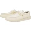 imageHey Dude Wally Stretch Canvas  Mens Shoes  Men Slipon Loafers  Comfortable ampamp LightweightStone White
