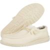 imageHey Dude Wally Stretch Canvas  Mens Shoes  Men Slipon Loafers  Comfortable ampamp LightweightStone White