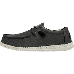 imageHey Dude Mens Wally Stretch  Mens Loafers  Mens Slip On Shoes  Comfortable ampamp LightWeightBlack