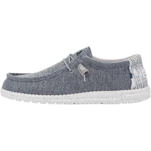 imageHey Dude Mens Wally Stretch  Mens Loafers  Mens Slip On Shoes  Comfortable ampamp LightWeightCobalt