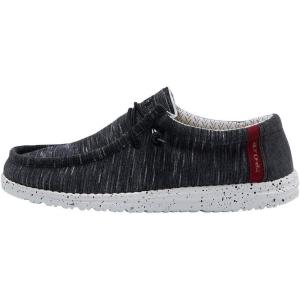 imageHey Dude Mens Wally Stretch  Mens Loafers  Mens Slip On Shoes  Comfortable ampamp LightWeightRed Black