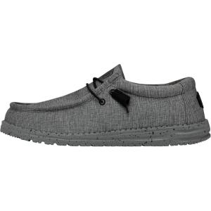imageHey Dude Mens Wally Stretch  Mens Loafers  Mens Slip On Shoes  Comfortable ampamp LightWeightSteel