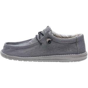imageHey Dude Mens Wally Stretch  Mens Loafers  Mens Slip On Shoes  Comfortable ampamp LightWeightStretch Carbon