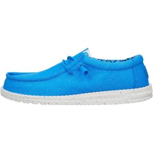 imageHey Dude Wally Stretch Canvas  Mens Shoes  Men Slipon Loafers  Comfortable ampamp LightweightBlue