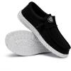 imageHey Dude Mens Wally Slub Moc Toe ShoesBlack