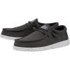imageHey Dude Mens Wally Slub Moc Toe ShoesDark Grey