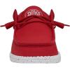 imageHey Dude Mens Wally Slub Moc Toe ShoesRed