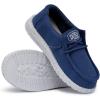 imageHey Dude Mens Wally Slub Moc Toe ShoesTrue Blue