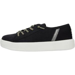imageHey Dude Womens Cody Heathered Knit Mesh  Womens Shoes  Women Slipon Sneakers  Comfortable ampamp LightWeightBlack