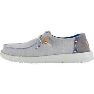 imageHey Dude Womens Wendy Chambray Boho  Womens Shoe  Womens SlipOn Shoe  Comfortable ampamp LightWeightGrey