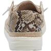 imageHey Dude Wendy Print  Womens Shoes  Womens Slipon Loafers  Comfortable ampamp LightWeightPython Brown