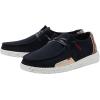 imageHey Dude Womens Wendy Linen  Womens Shoes  Womens Lace Up Loafers  Comfortable ampamp LightWeightBlack Multi Leopard
