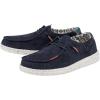 imageHey Dude Womens Wendy Linen  Womens Shoes  Womens Lace Up Loafers  Comfortable ampamp LightWeightCorduroy Navy