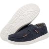 imageHey Dude Womens Wendy Linen  Womens Shoes  Womens Lace Up Loafers  Comfortable ampamp LightWeightDark Navy Corduroy Speckled