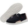 imageHey Dude Womens Wendy Linen  Womens Shoes  Womens Lace Up Loafers  Comfortable ampamp LightWeightJungle Black