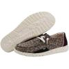 imageHey Dude Womens Wendy Linen  Womens Shoes  Womens Lace Up Loafers  Comfortable ampamp LightWeightJungle Brown