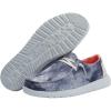 imageHey Dude Womens Wendy Linen  Womens Shoes  Womens Lace Up Loafers  Comfortable ampamp LightWeightTie Dye Navy