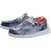 imageHey Dude Womens Wendy Linen  Womens Shoes  Womens Lace Up Loafers  Comfortable ampamp LightWeightTie Dye Navy
