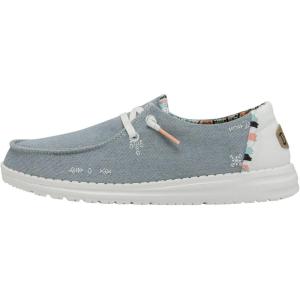 imageHey Dude Womens Wendy Boho SlipOn Casual Shoes LoaferLight Denim 2