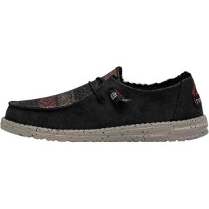 imageHey Dude Womens Wendy Linen  Womens Shoes  Womens Lace Up Loafers  Comfortable ampamp LightWeightBlack Chief Recycled