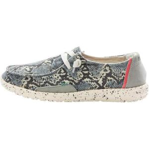 imageHey Dude Womens Wendy Linen  Womens Shoes  Womens Lace Up Loafers  Comfortable ampamp LightWeightJungle Grey