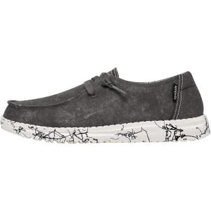 imageHey Dude Womens Wendy Linen  Womens Shoes  Womens Lace Up Loafers  Comfortable ampamp LightWeightMoonwash